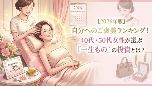 【2026年版】自分へのご褒美ランキング！40代・50代女性が選ぶ「一生もの」の投資とは？
