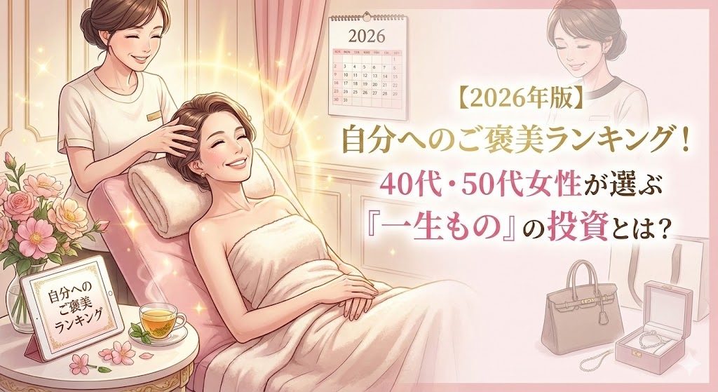 【2026年版】自分へのご褒美ランキング！40代・50代女性が選ぶ「一生もの」の投資