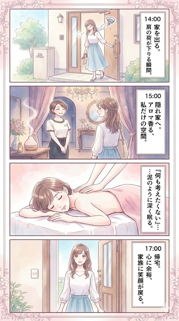 2時間の「ショートトリップ」シミュレーションのオリジナルイメージ漫画