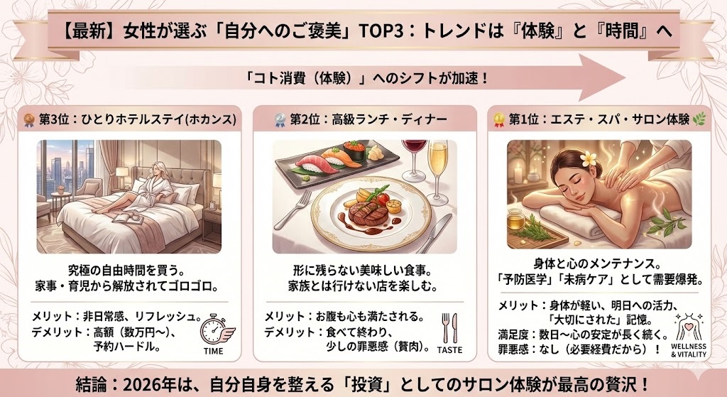 【2026年版】自分へのご褒美ランキング10位～4位