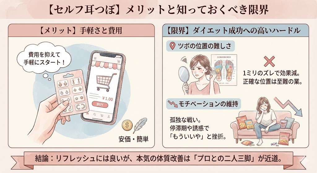 お金をかけずにセルフで実践するメリットと限界