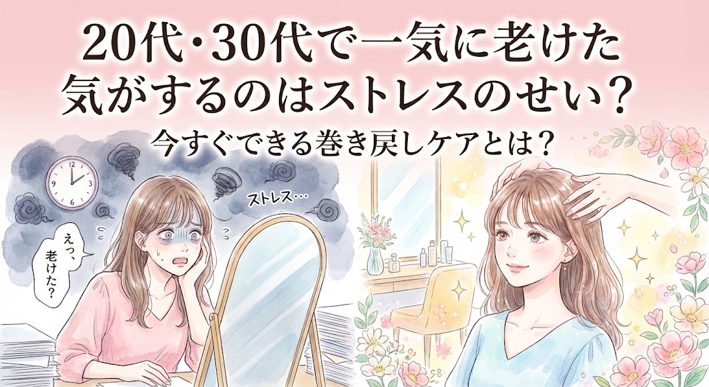 20代・30代で一気に老けた気がするのはストレスのせい？